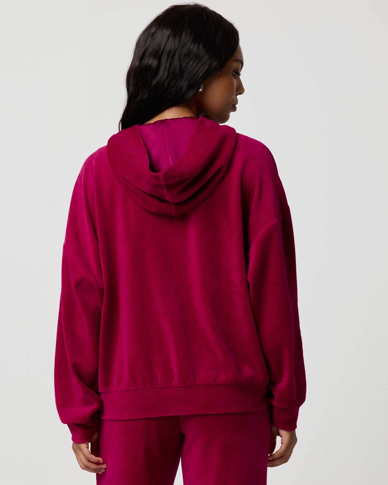 Velour Bow Hoodie