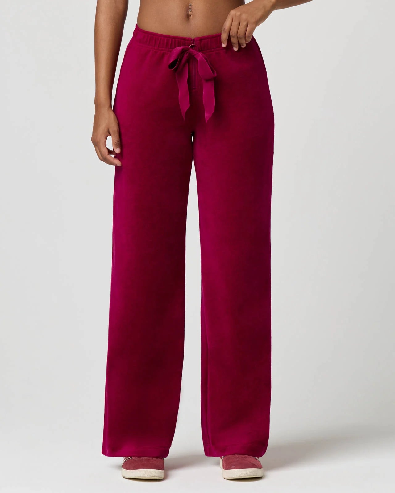 Velour Wide Leg Pant