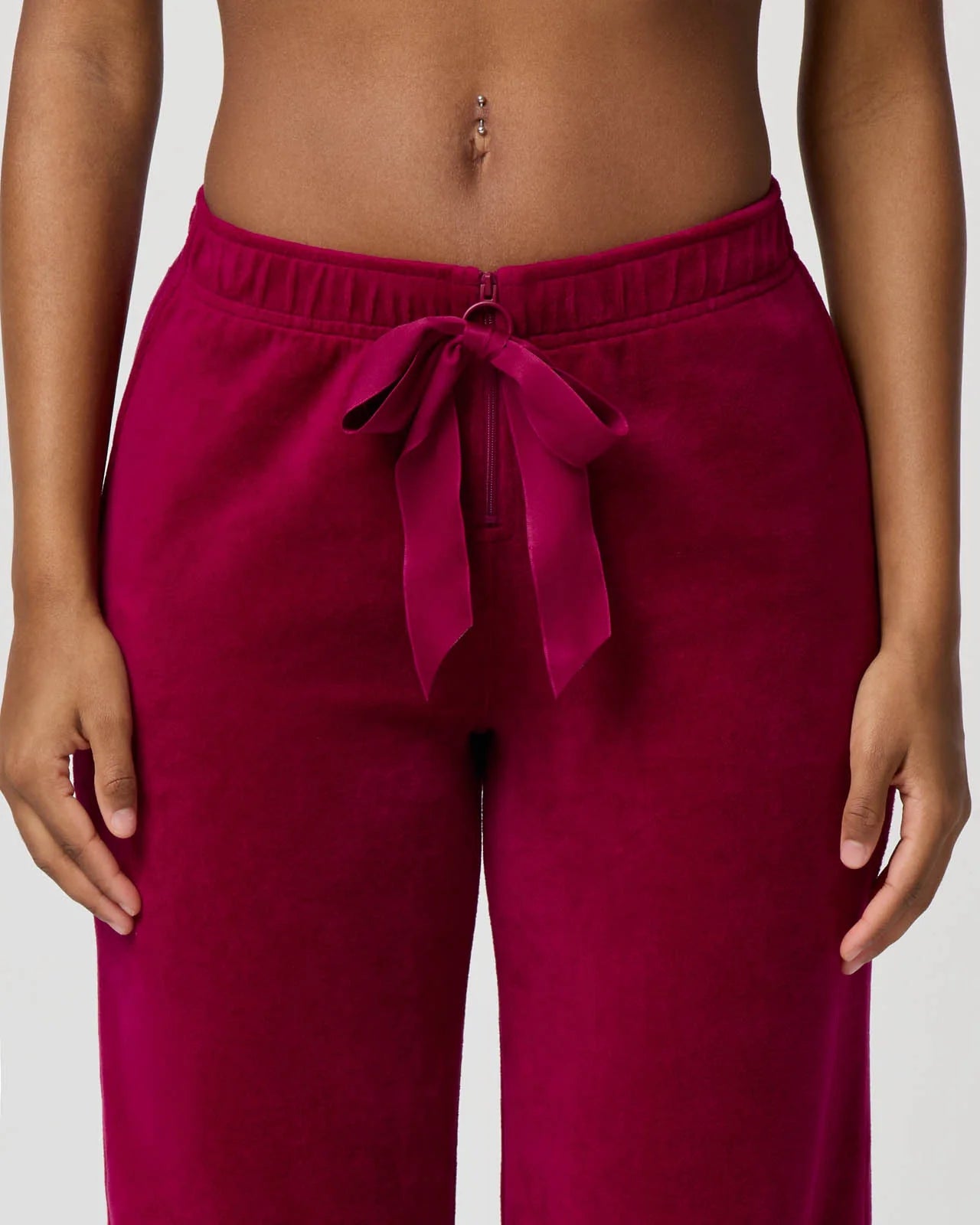 Velour Wide Leg Pant
