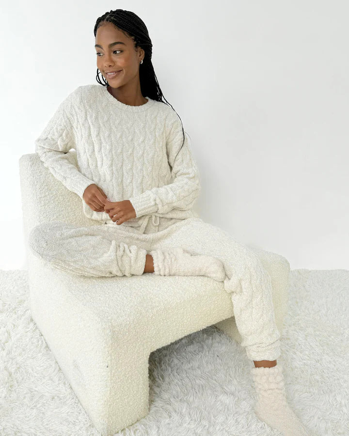 Cable Sweater Set