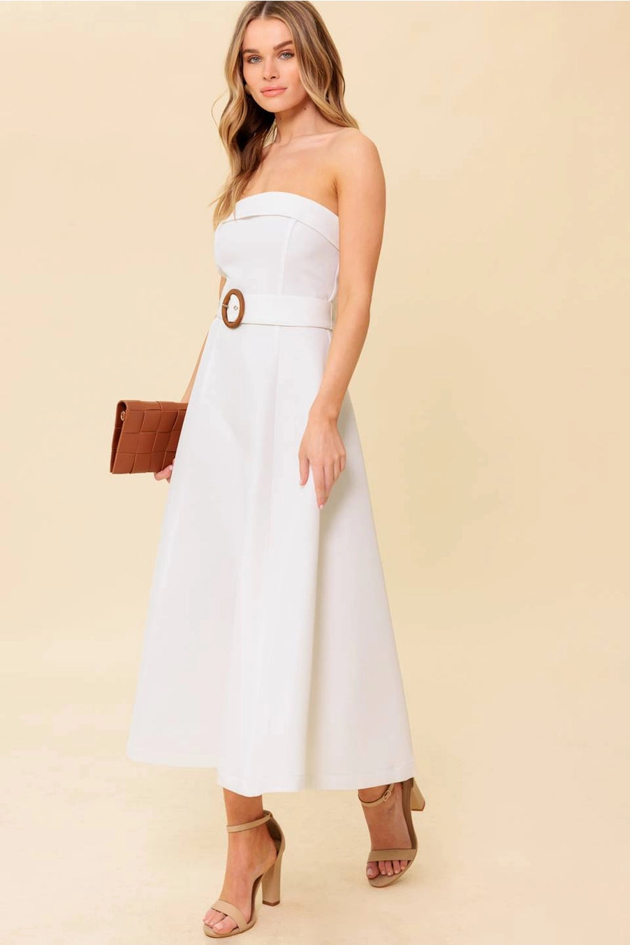 Sasha Belted Midi Dress