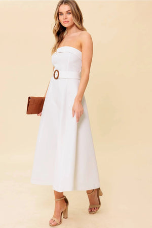 Sasha Belted Midi Dress