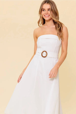 Sasha Belted Midi Dress