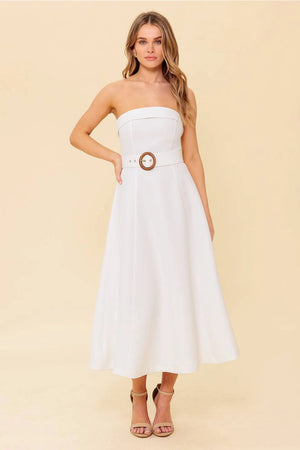 Sasha Belted Midi Dress