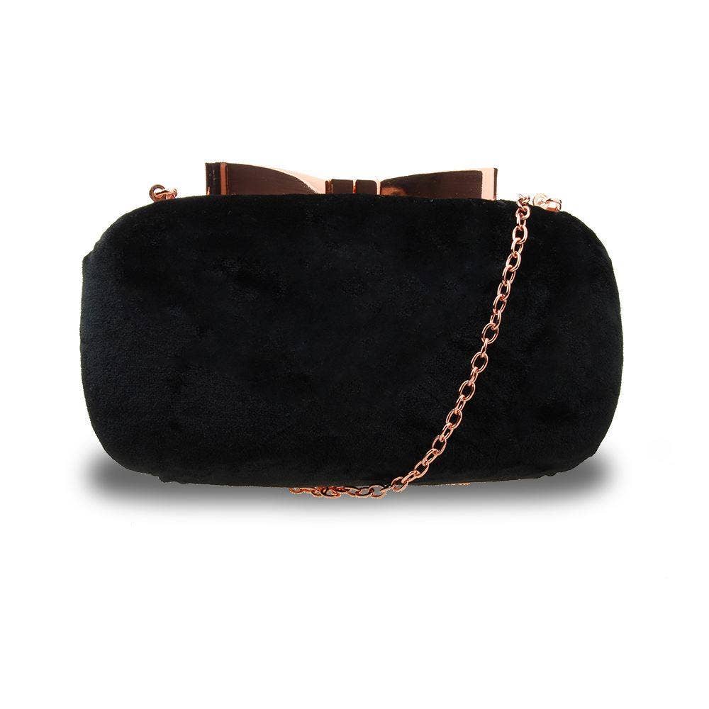 Tessie Bow Clasp Box Clutch