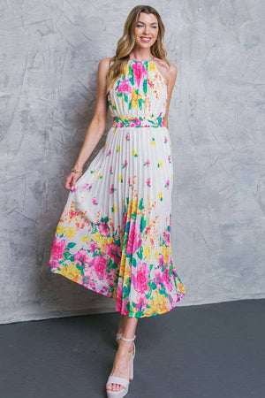 FLYING TOMATO - A printed woven midi dress - ID20043