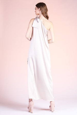 Hammered Satin One Shoulder