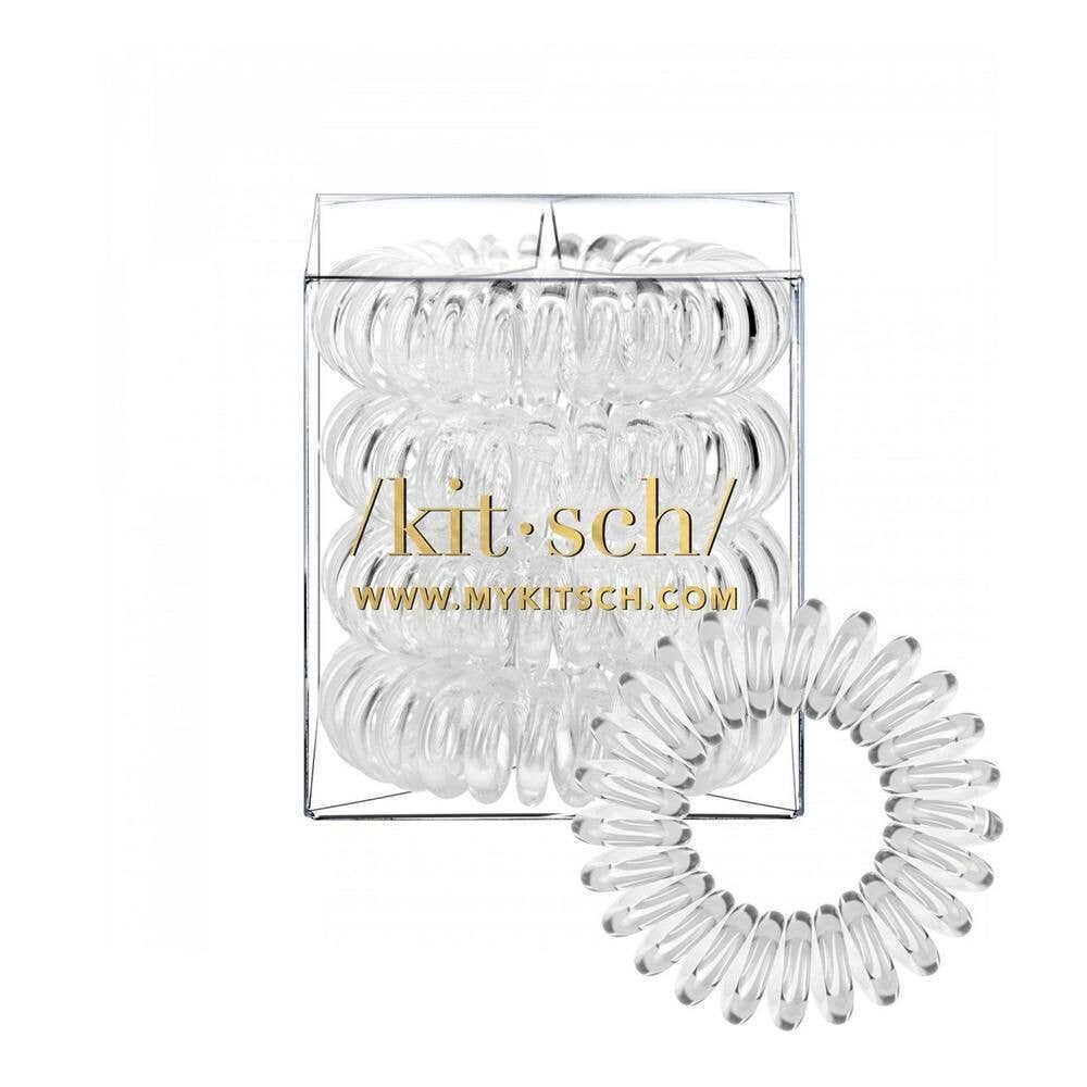 KITSCH - Transparent Hair Coils - Pack of 4 - Miss Scarlett Boutique