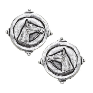Susan Shaw Intaglio Earrings