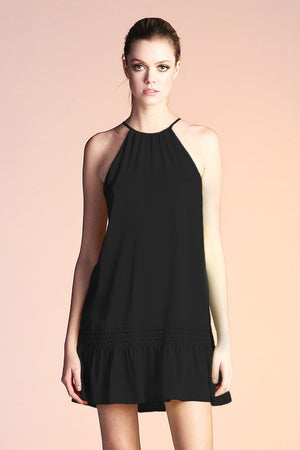 Black Flounce Dress
