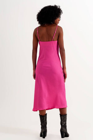 Hot pink Cami Slip Dress