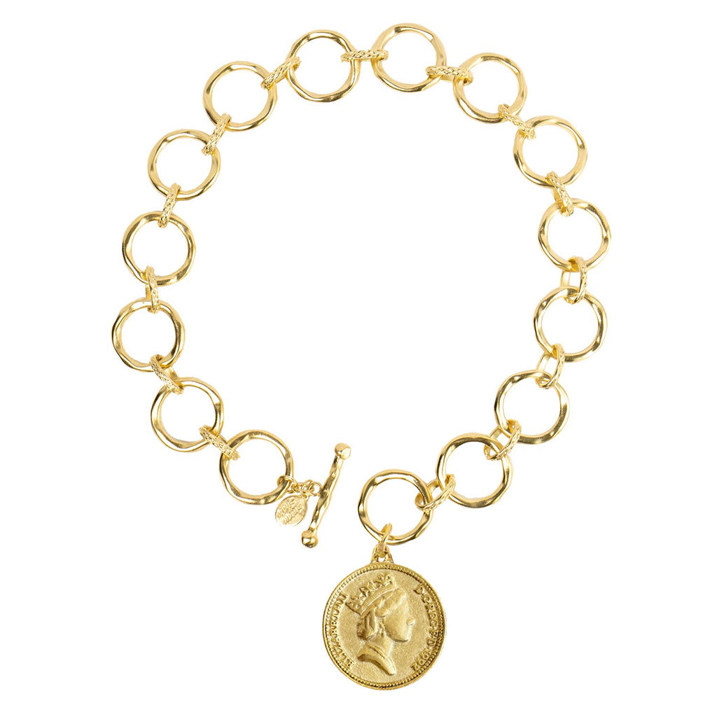 Susan Shaw - Queen Elizabeth II Loop Chain Necklace