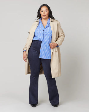 Spanx Faux Suede Flare Pant Classic Navy - Regular & Petite