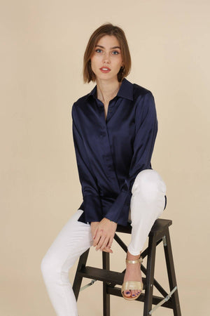 Chemise Léa Satin Blouse