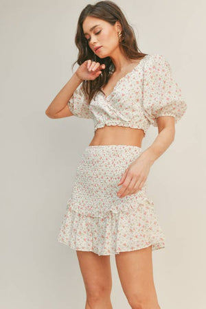 Floral Skirt Set