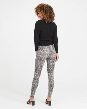Spanx Faux Leather Snake Shine Leggings