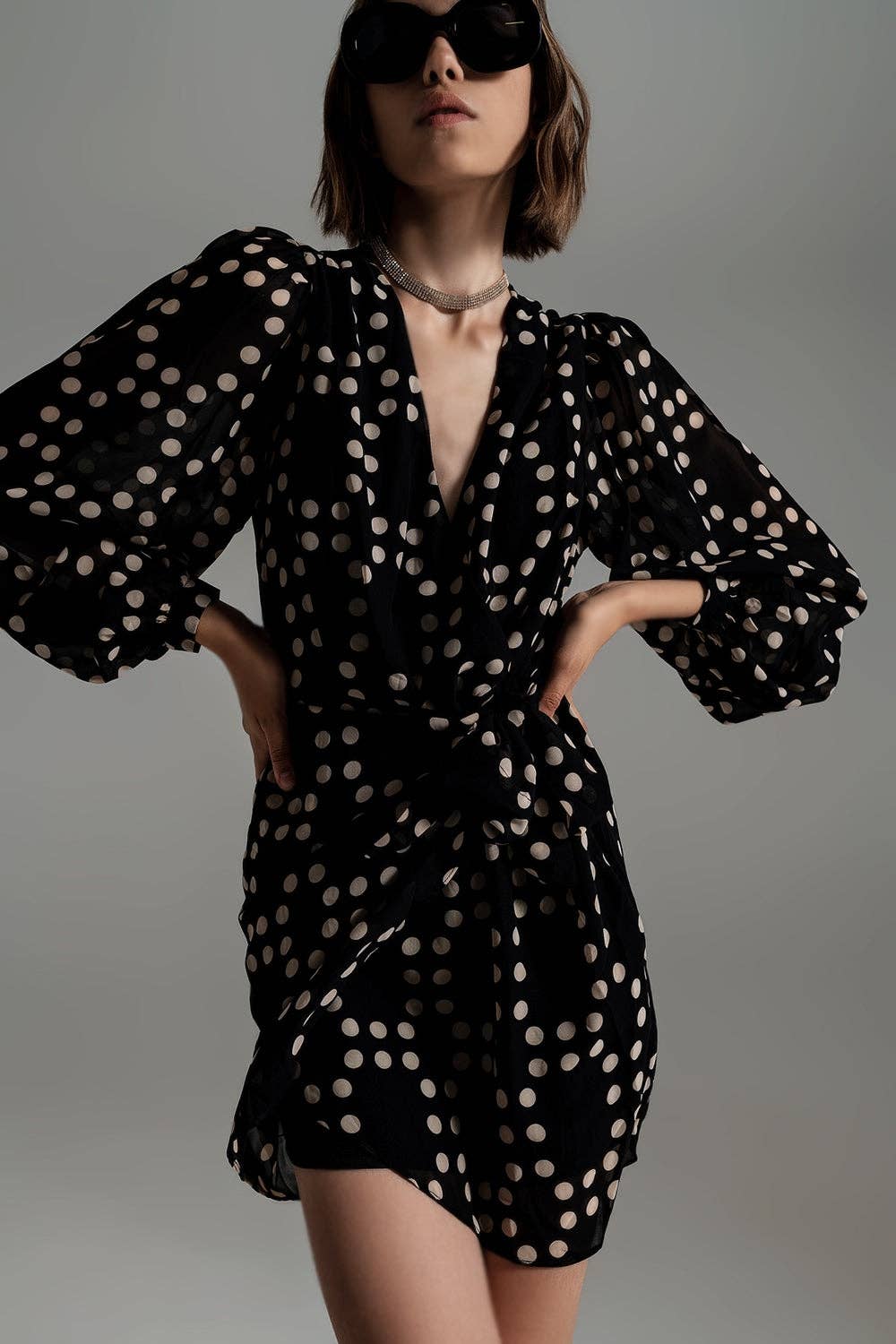 Balloon Sleeve Dress