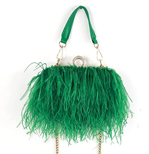 Green Ostrich Bag