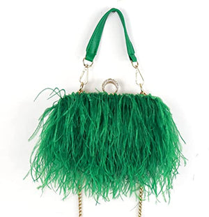 Green Ostrich Bag