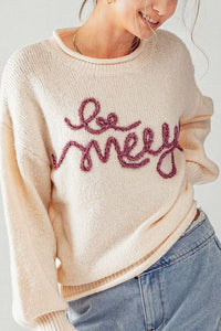 Be Merry Glitter Sweater