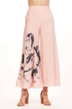 Rabia Pants - Pink Dressage