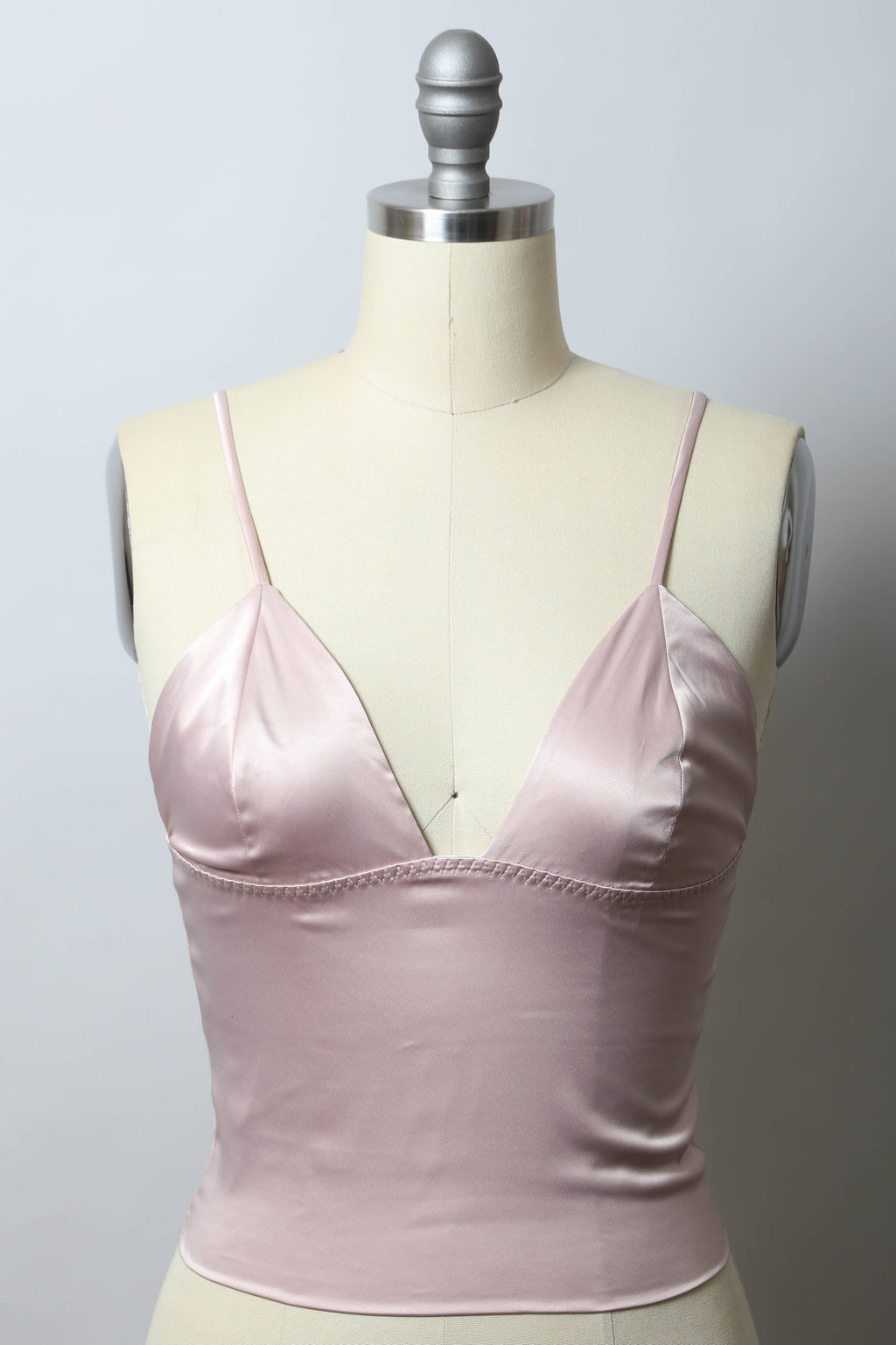 Blush Longline Satin Bralette