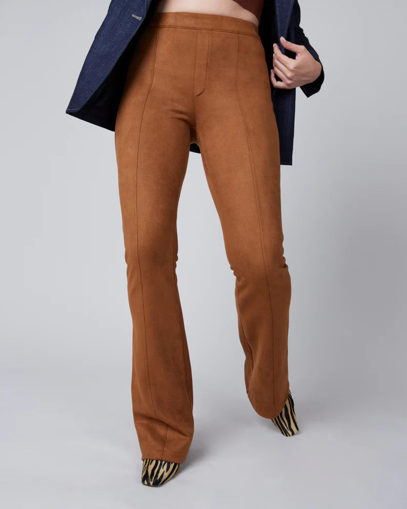 Spanx Faux Suede Flare Pant Caramel