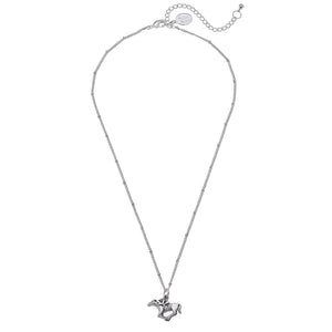 Susan Shaw - Silver Dainty Racehorse Necklace