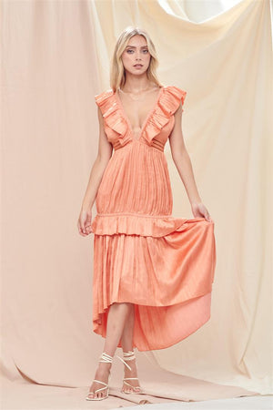 Pleated Maxi Dress