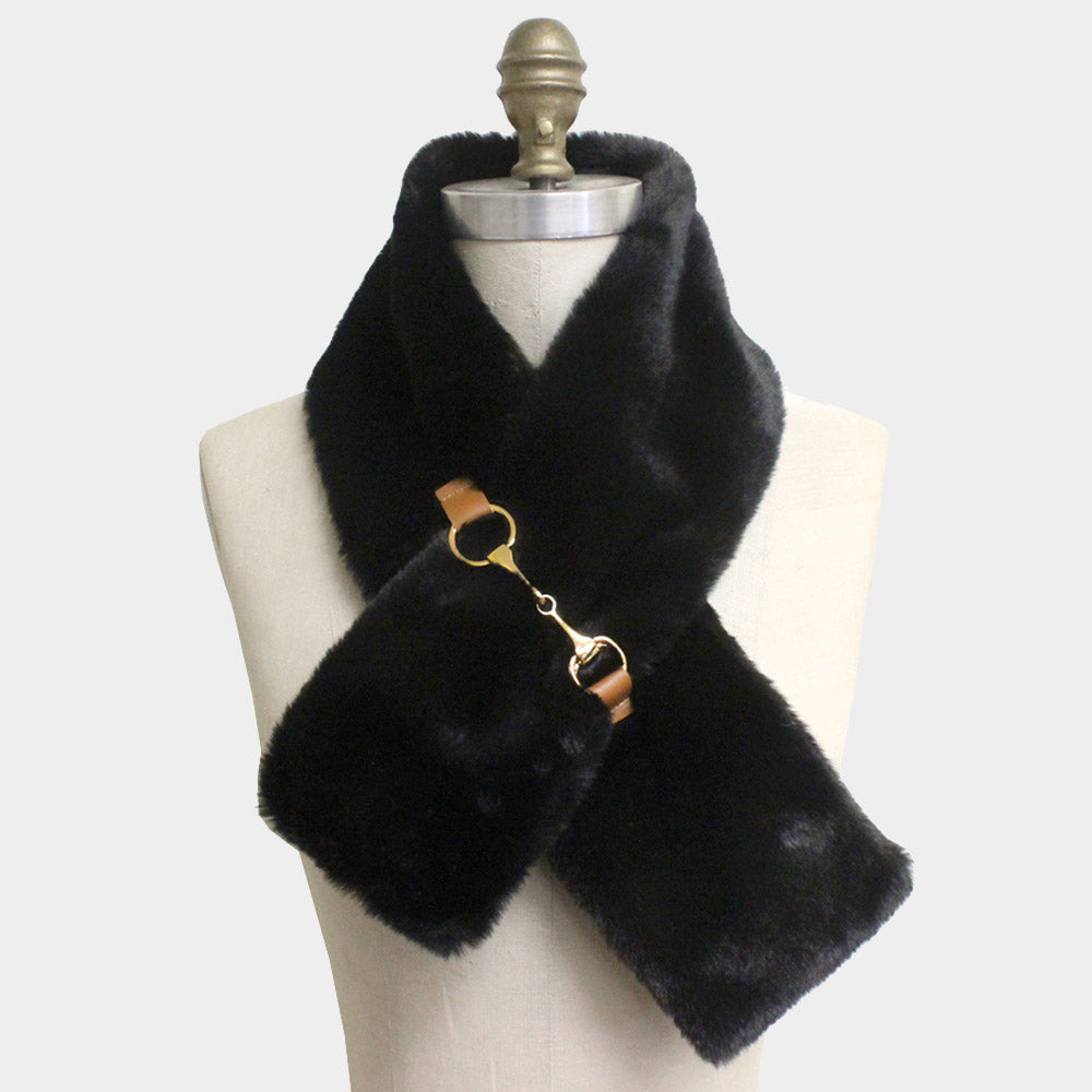 Snaffle Bit / Horse Bit Fur Scarf 7 - Colors