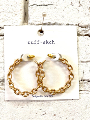 Chain Hoop Earrings