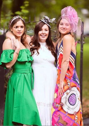 Equestrian Silk Dress - Miss Scarlett Boutique