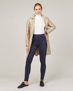 Spanx Faux Suede Leggings Classic Navy