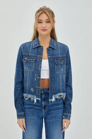 Distressed Denim Jacket