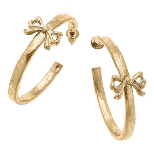Emerson Bow Hoop Earrings