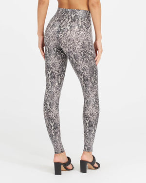 Spanx Faux Leather Snake Shine Leggings