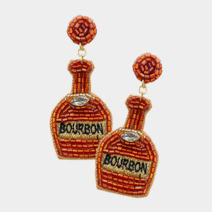 Bourbon Beaded Earrings