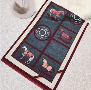 Fall Winter 2018 Equestrian Snaffle Bit Scarf - Miss Scarlett Boutique