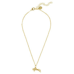 Susan Shaw - Dainty Gold Horse Jumper Necklace