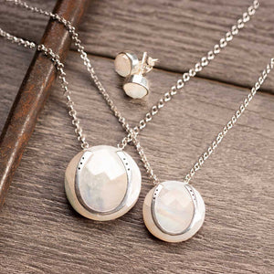 Moonstone Horseshoe Necklace