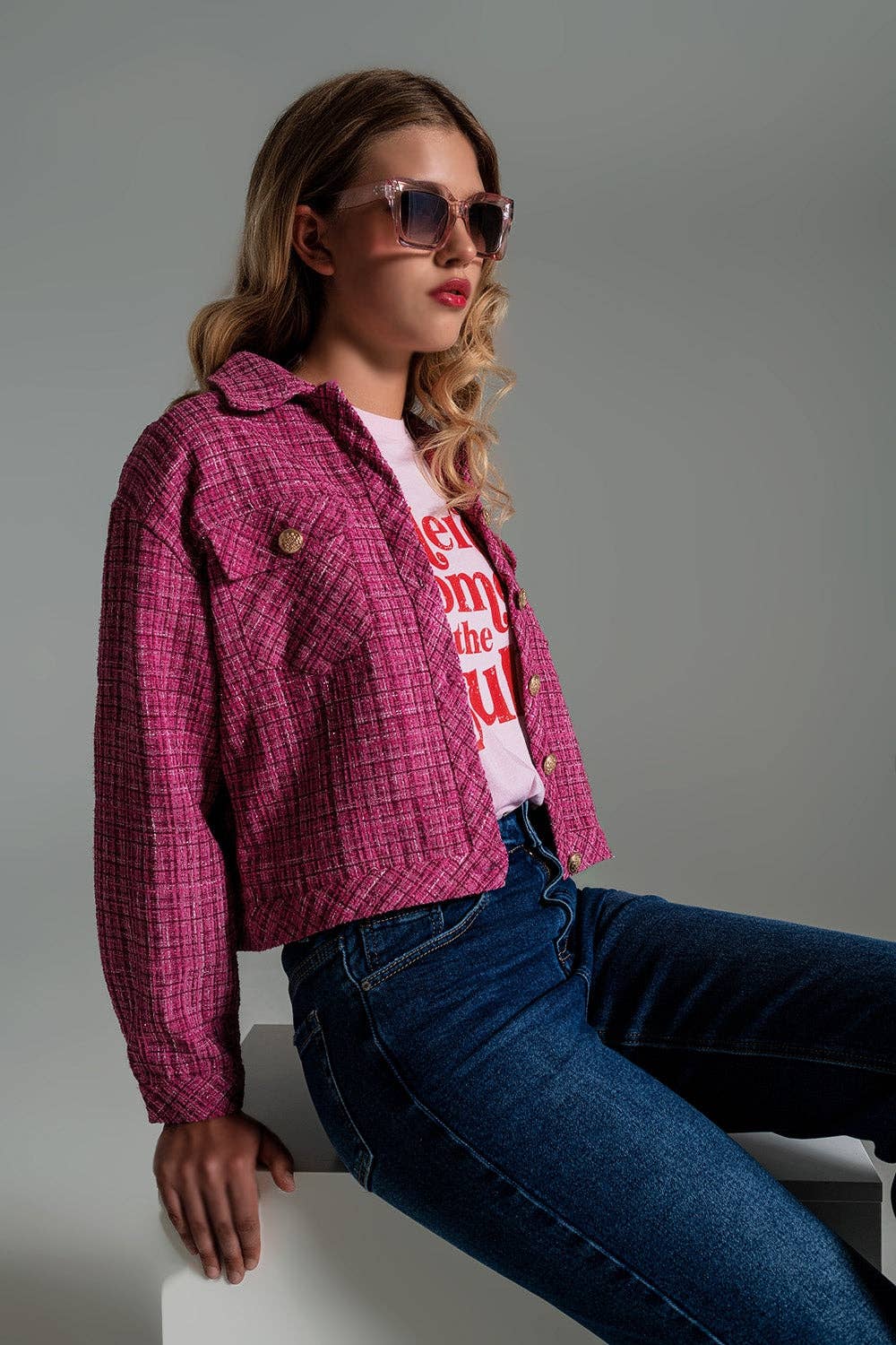 Crossover Tweed Jacket
