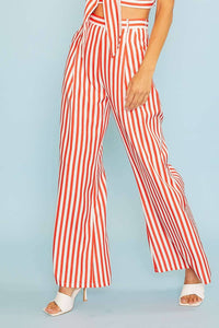 Striped Wide Leg Pants