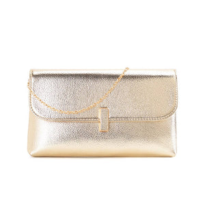 Tegan Soft Clutch - Gold
