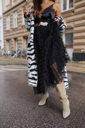 Ruffled Tulle Skirt