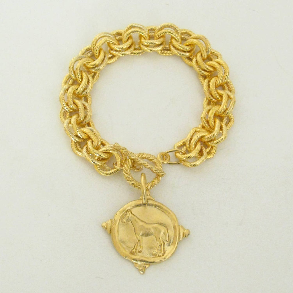 Gold Horse Bracelet