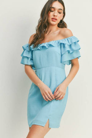 Blue Ruffle Dress