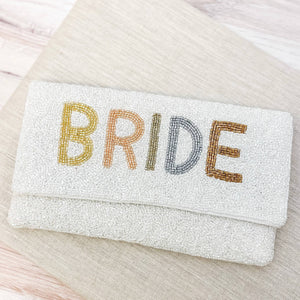 Prep Obsessed Wholesale - 'Bride' Beaded Crossbody/Clutch