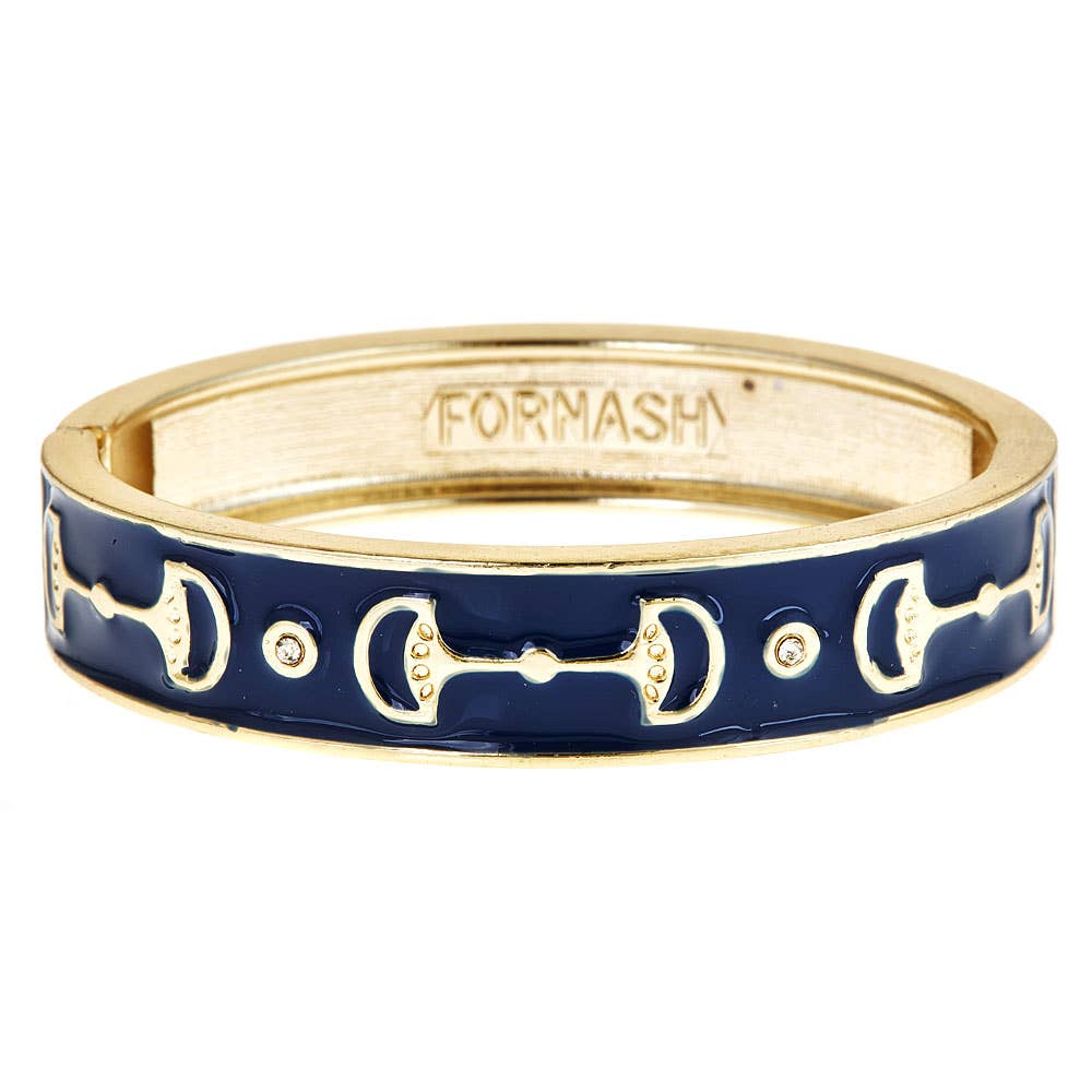 Gold Cup Bracelet Navy