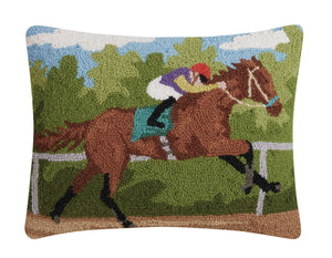 Racing Horse Hook Pillow