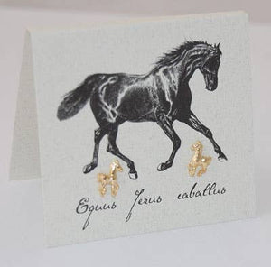 Horse Earrings - gold